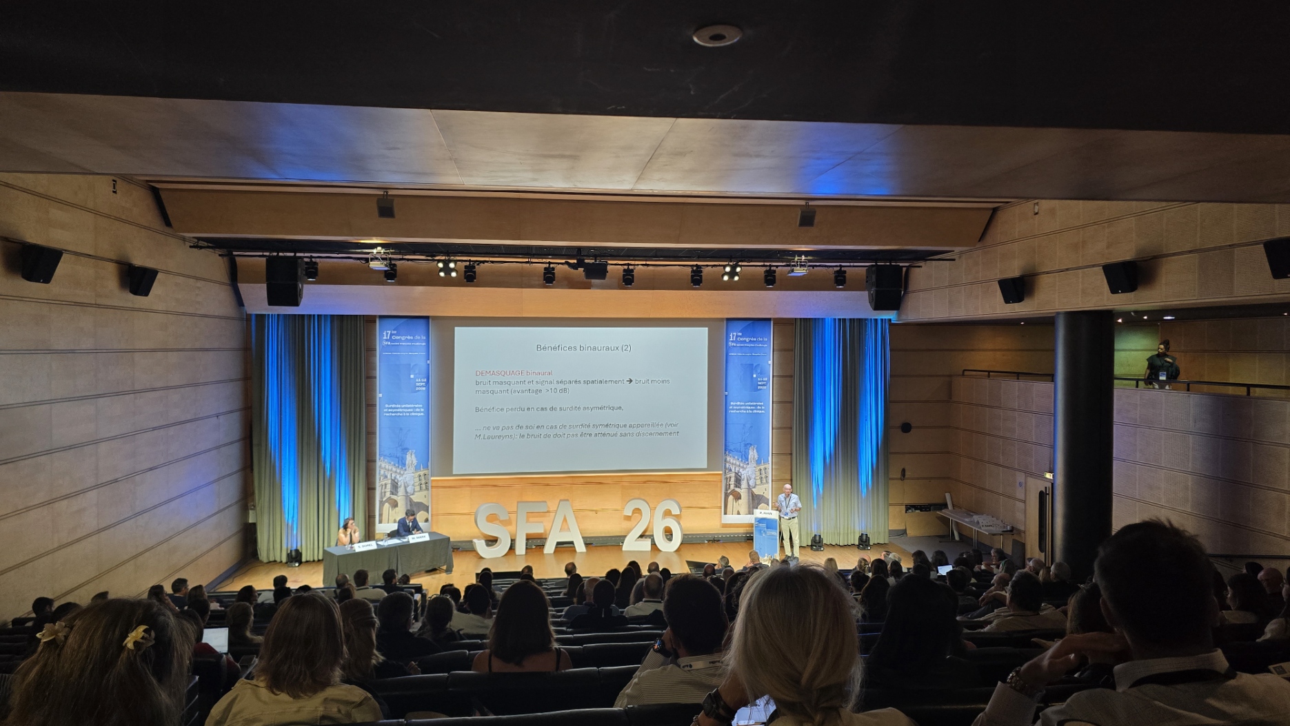 17e Congrès de la SFA au Corum de Montpellier : session sur les bénéfices binauraux et la surdité asymétrique